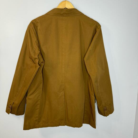 Aspesi Tan Slim-Fit Unstructured Cotton Blazer Jacket Men's XL Preppy - Picture 5 of 12